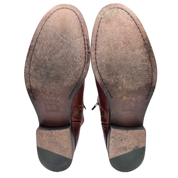 Frye | Women | Melissa Whiskey Perforated Leather Ankle Booties | Size 5.5 M - Picture 6 of 16